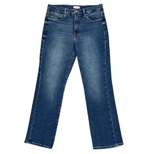 Good American Good Legs Straight Jeans Sz 14 (or 32") Mid-Rise Medium Wash NWOT